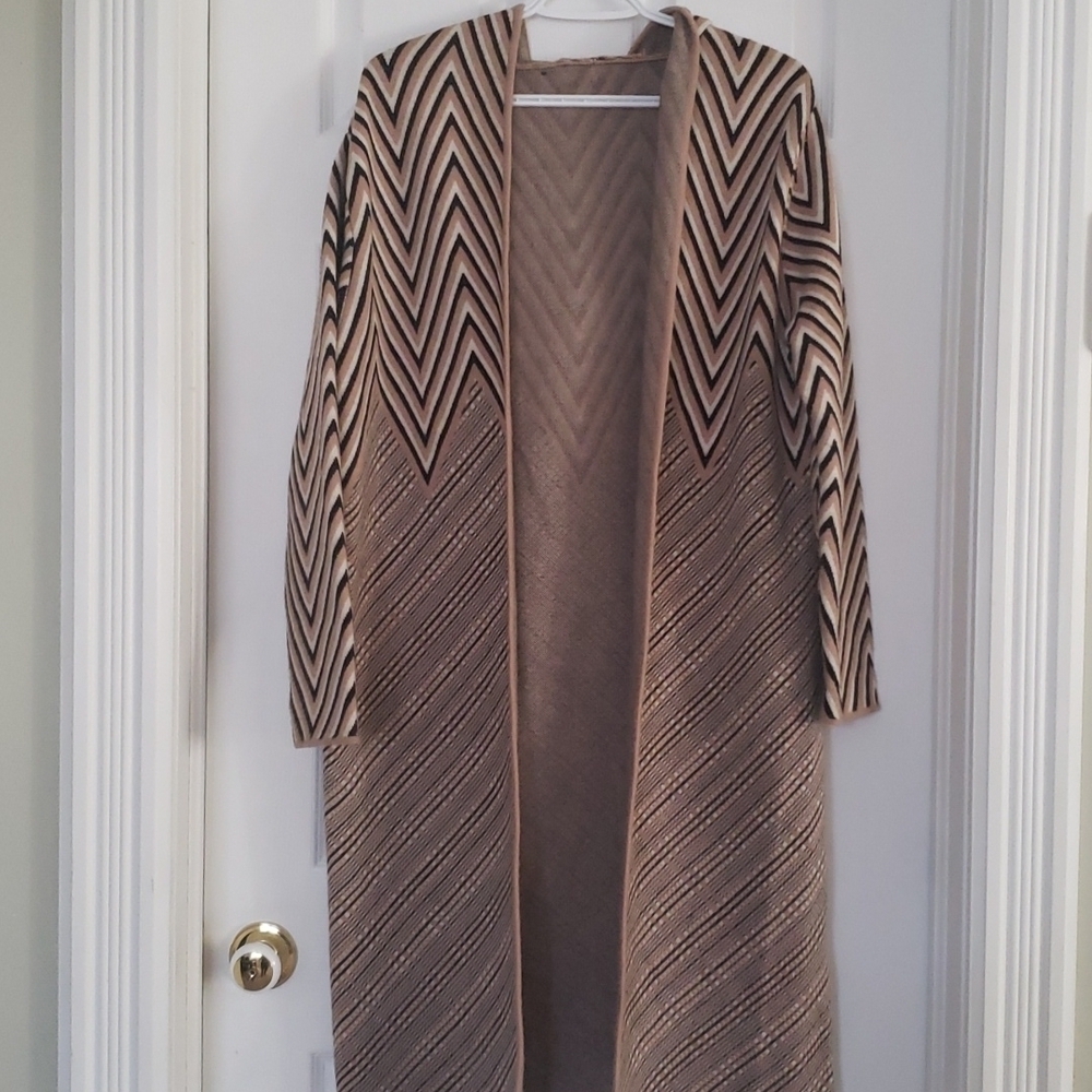 CECIL McBEE Long Hooded Cardigan